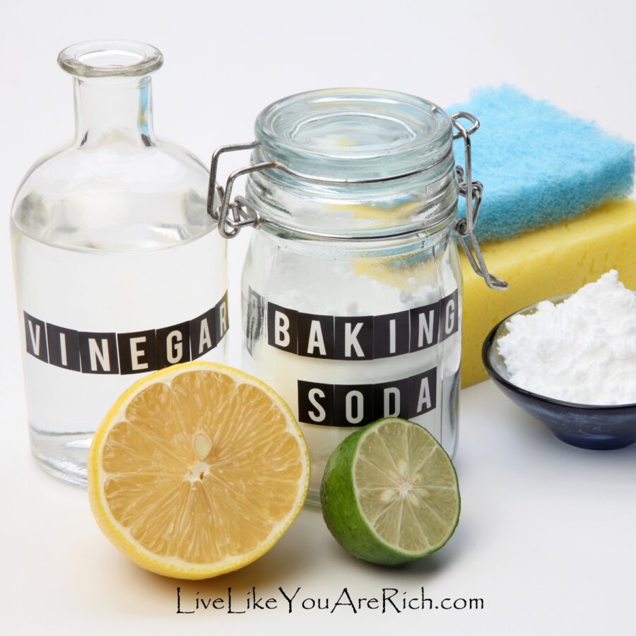 Cleaning tips from grandma using baking soda, vinegar and lemon