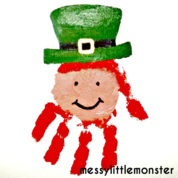 Simple St. Patrick's Day Leprechaun Hat Coloring Craft