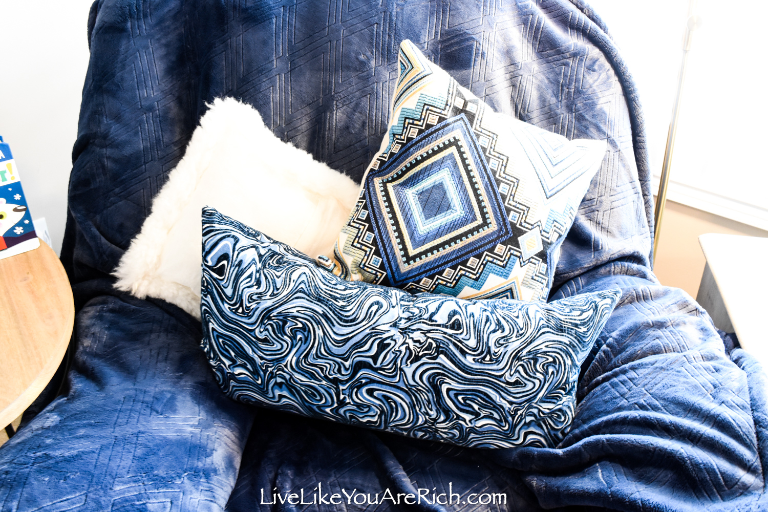 Travel Themed Boy Nursery pillows