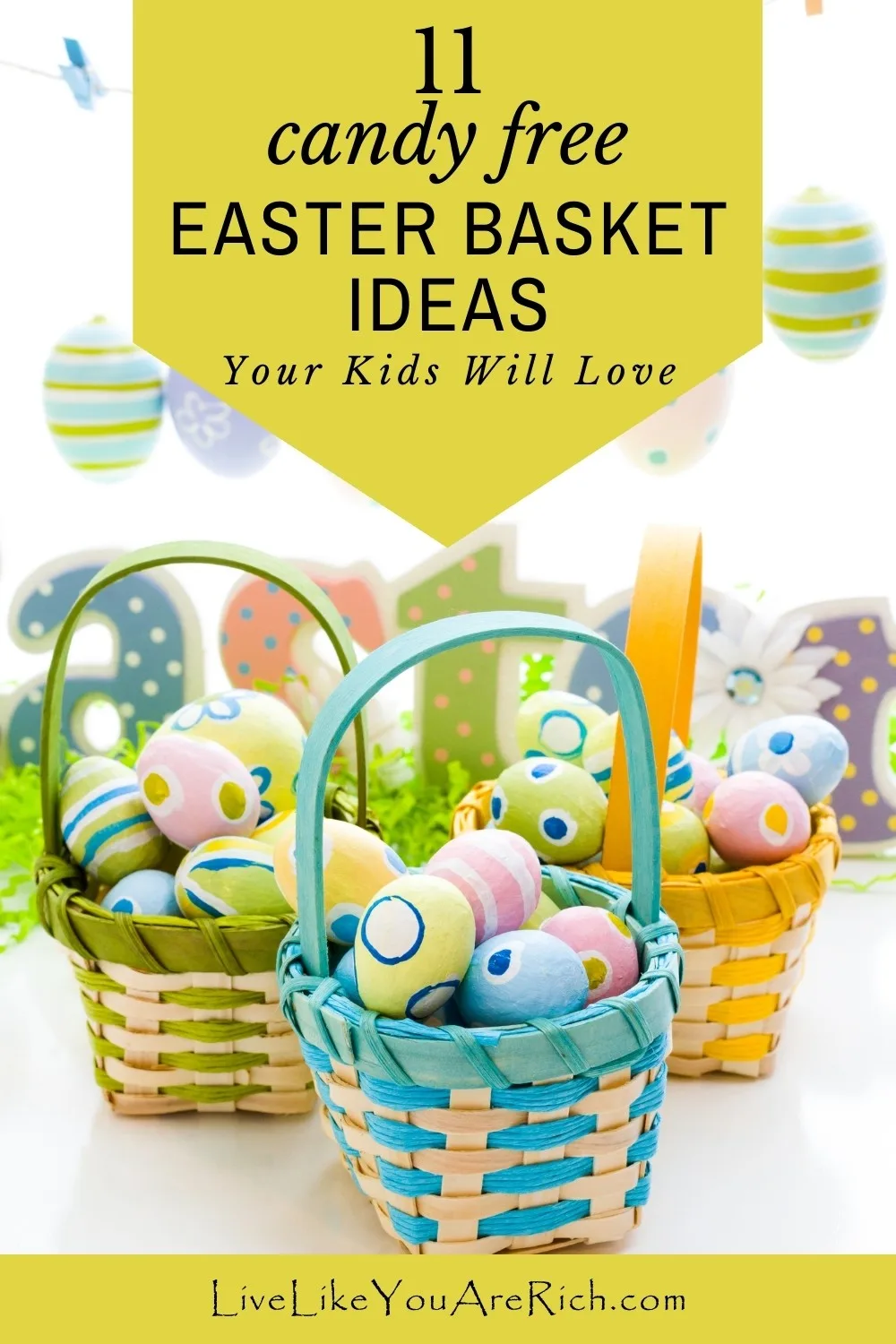 Easter is here which means it’s time to start preparing those Easter baskets. I rounded up these 11 Easter Basket Ideas for Kids (Candy Free).