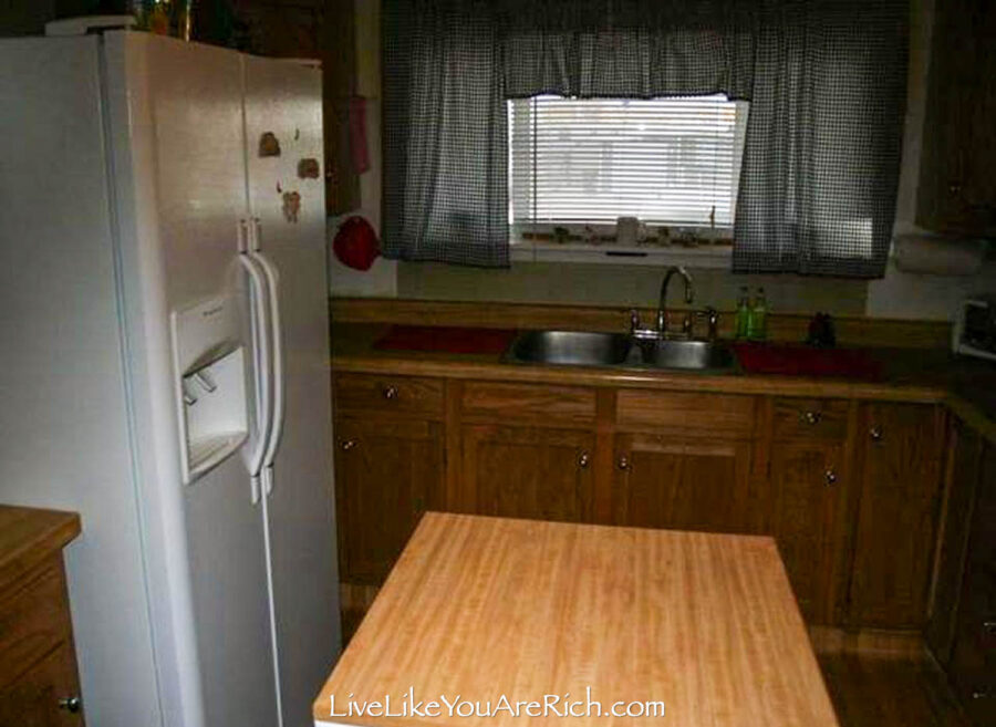 inexpensive air light kitchen before and after