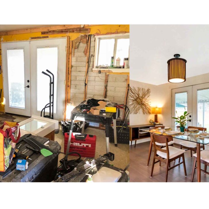 Before and After Dining Room Renovation of Home 2