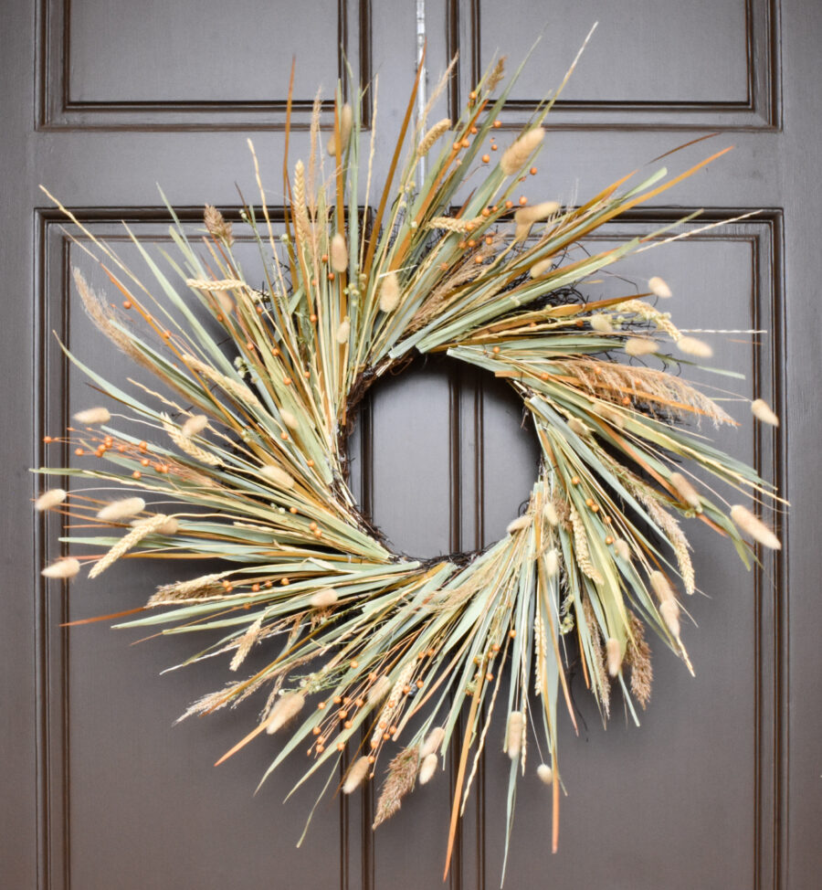 Autumn Dried Grass Wreath