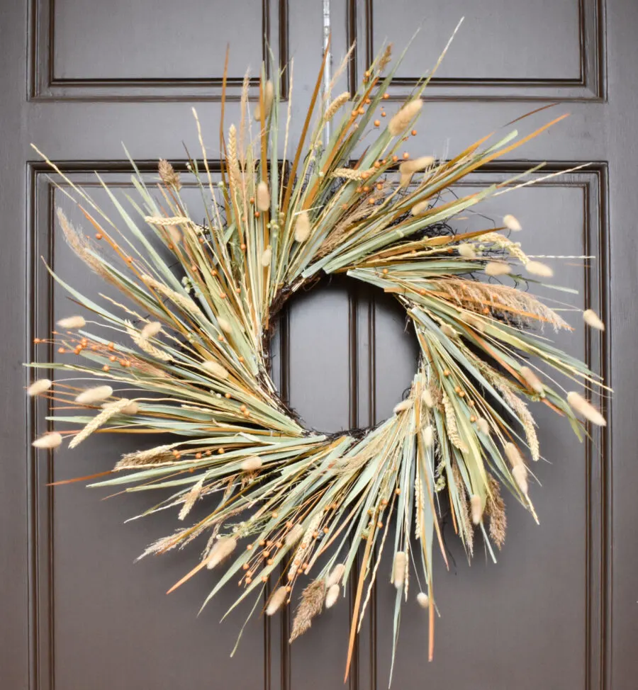 Autumn Dried Grass Wreath