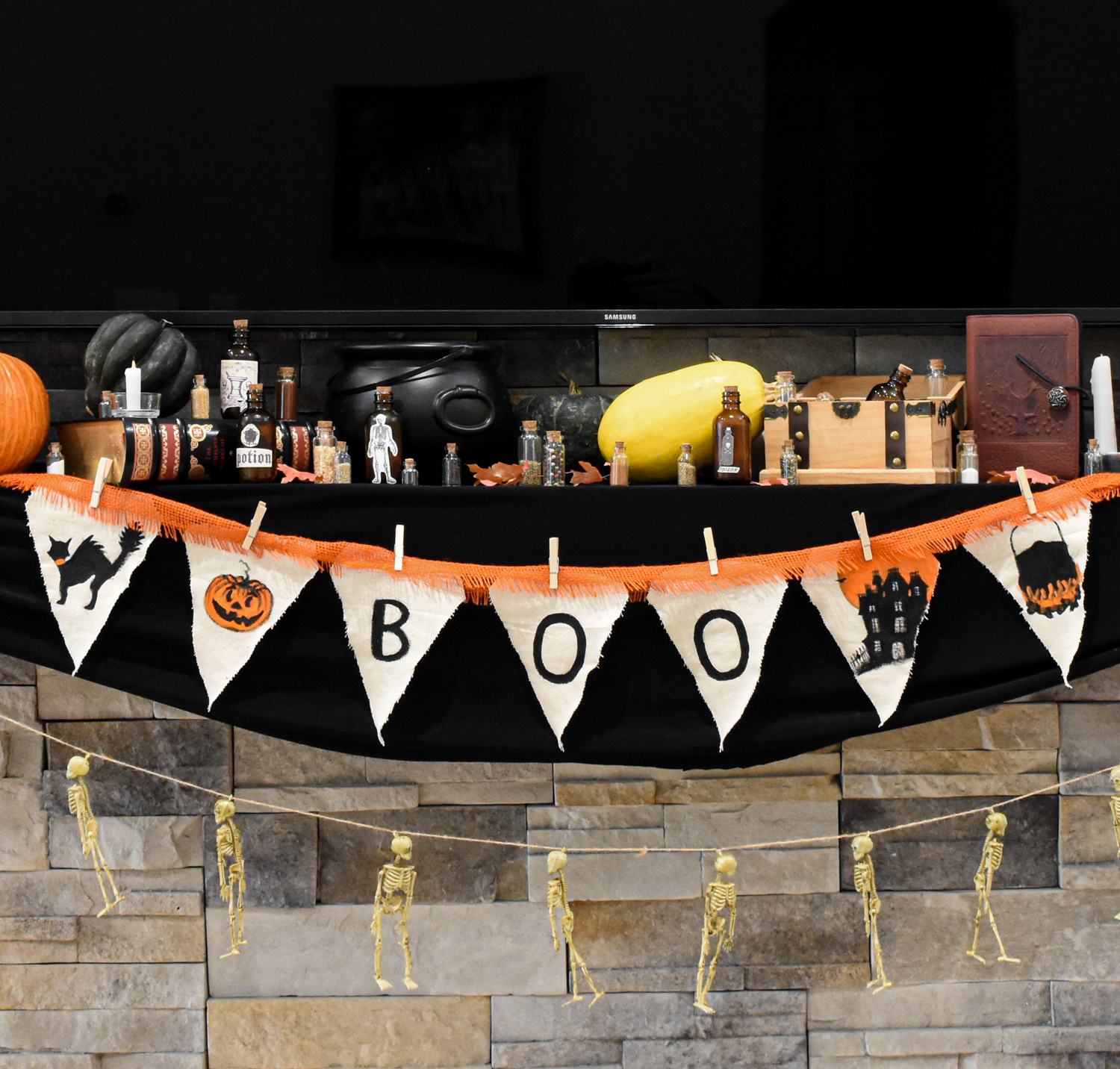 Halloween Burlap Bunting