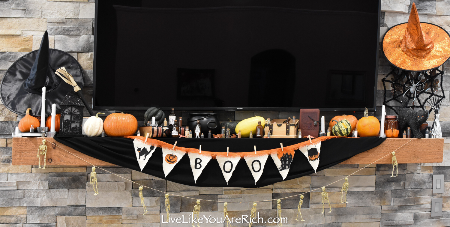 Halloween Mantel