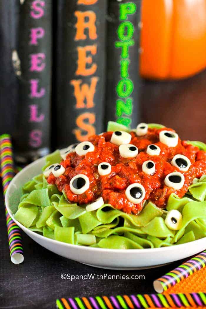 Eyeball pasta