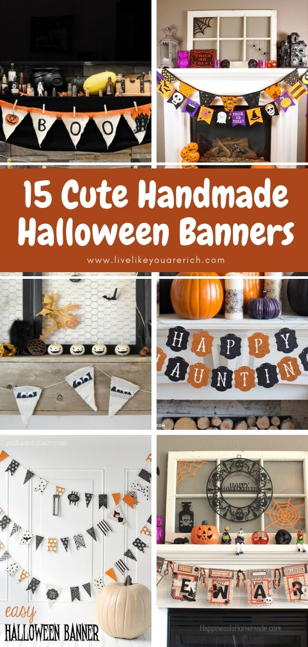 15 Cute Handmade Halloween Banners