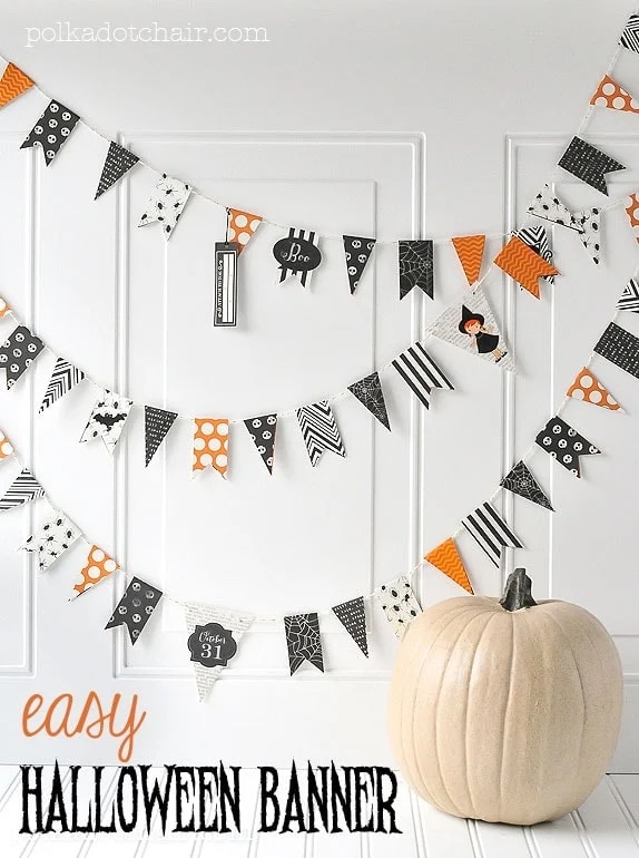 15 Cute Handmade Halloween Banners - Live Like You Are Rich