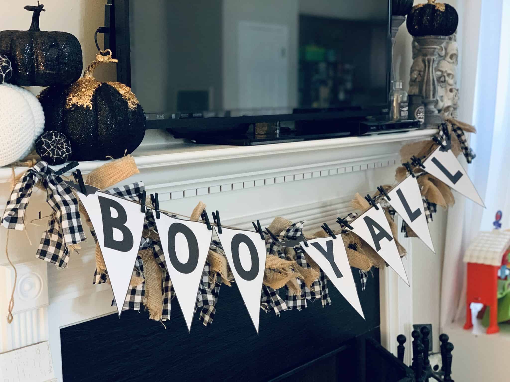 Boo Y'all Halloween Banner