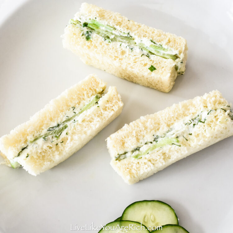 English Tea Cucumber Sandwiches—The Best - Live Like You Are Rich