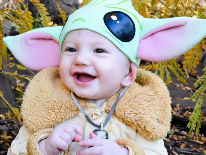 Image for Grogu, BB8, Rey, and Mandalorian Costumes Halloween 2021