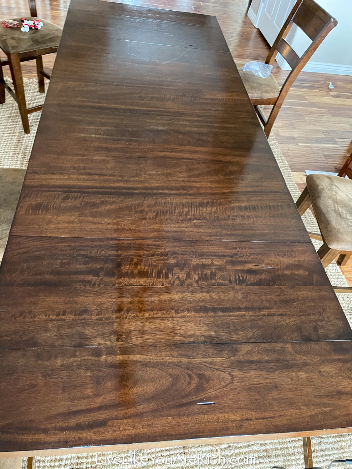 Clover House: Removing White Heat Marks From Your Table Top