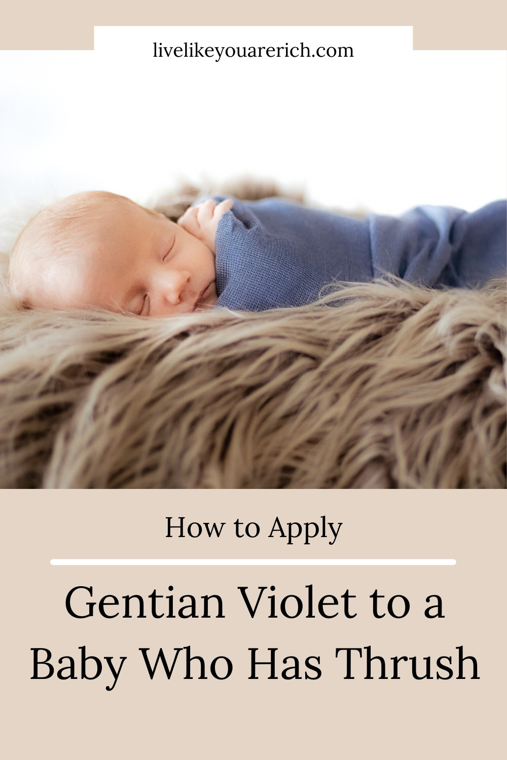 This is How to Apply Gentian Violet to a Baby Who Has Thrush without making a mess. Thrush is a white film on the mouth that grows when bacteria is left to thrive. It is very common for babies and breastfeeding moms. 