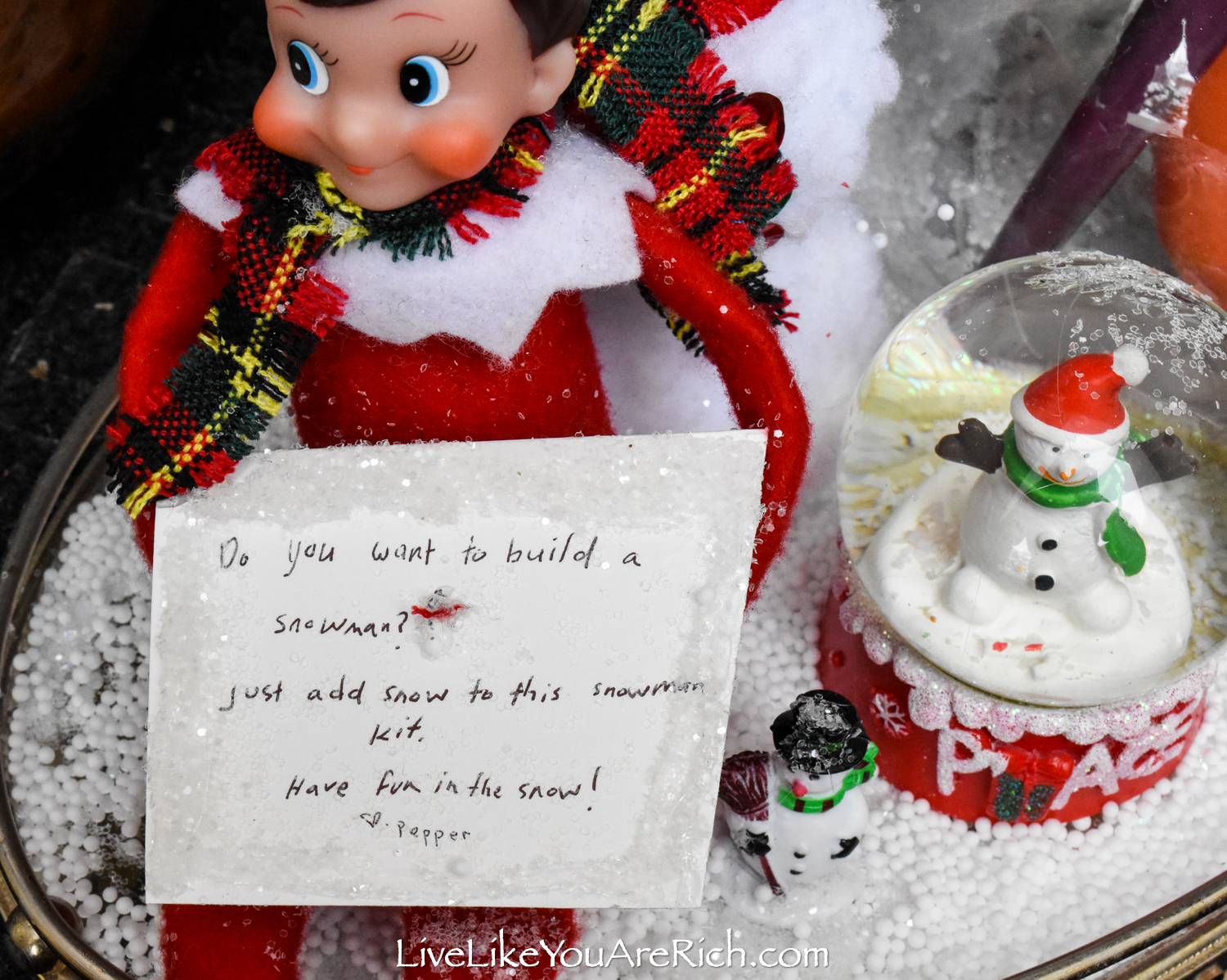 Elf on the Shelf: Do You Want to Build a Snowman? - Live Like You