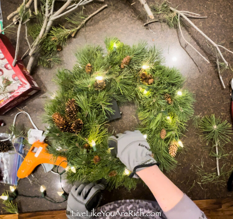 How to Make a Wreath Out of Real Pine Branches Live Like You Are Rich