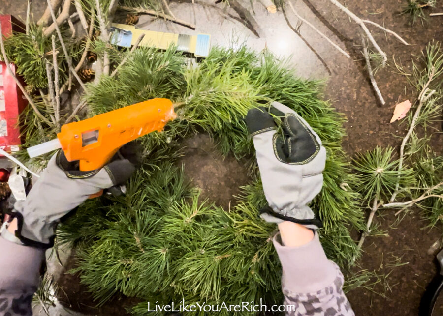 How to Make a Wreath Out of Real Pine Branches Live Like You Are Rich