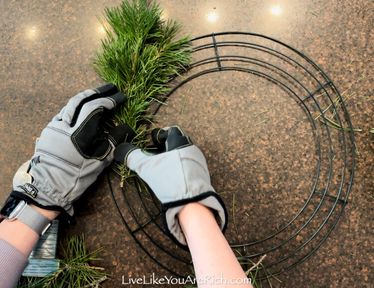 How to Make a Wreath Out of Real Pine Branches Live Like You Are Rich