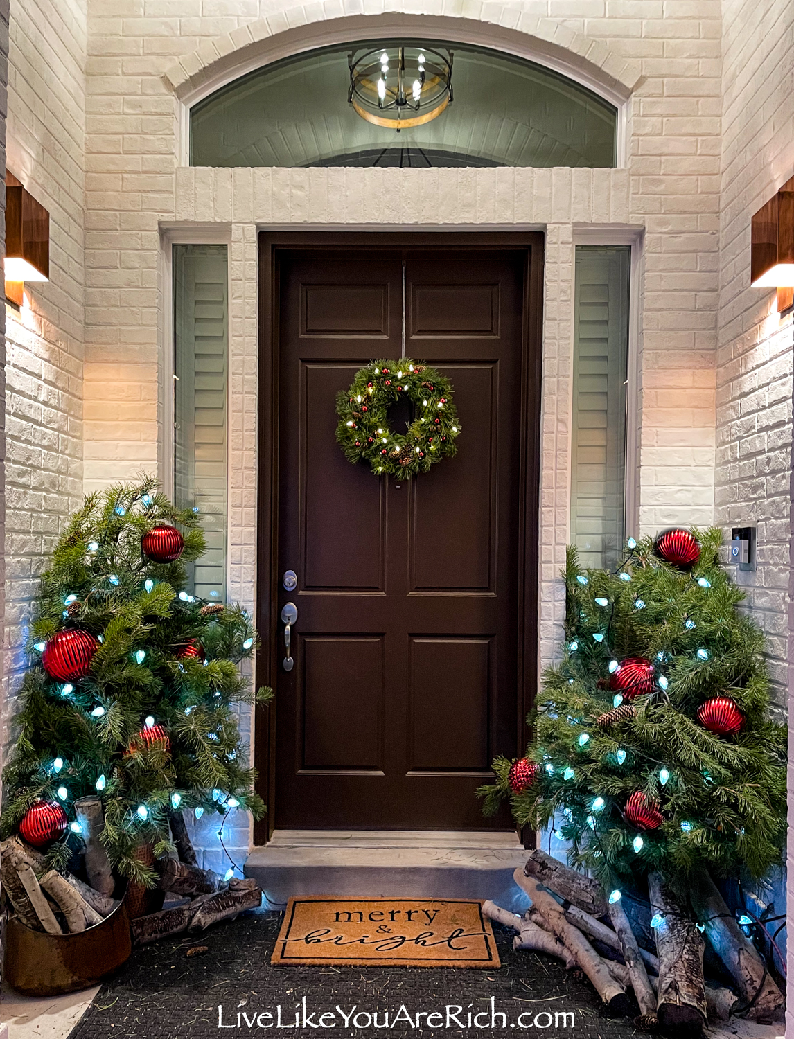 How to Make a Wreath Out of Real Pine Branches - Live Like You Are Rich