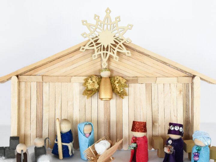 Wood Peg Nativity DIY