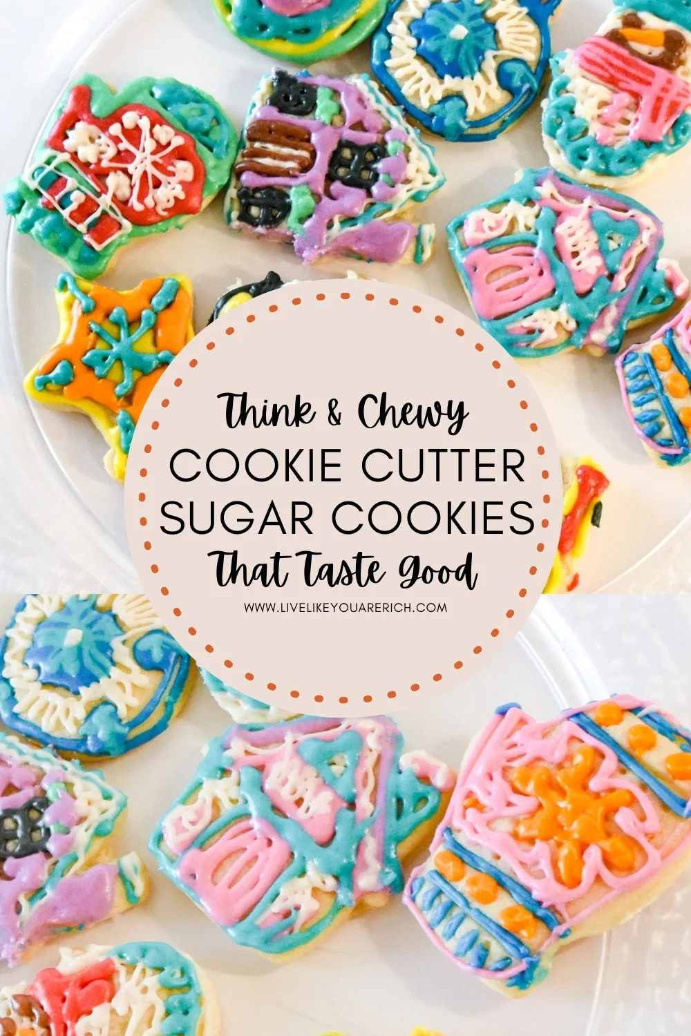 Chewy Cookie Cutter Sugar Cookies That Taste Good