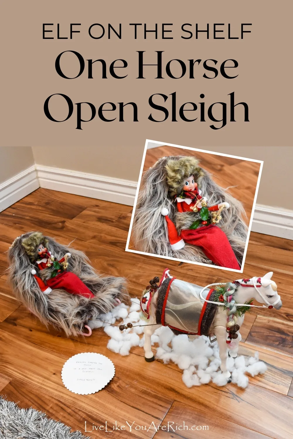 Elf on the Shelf: One Horse Open Sleigh