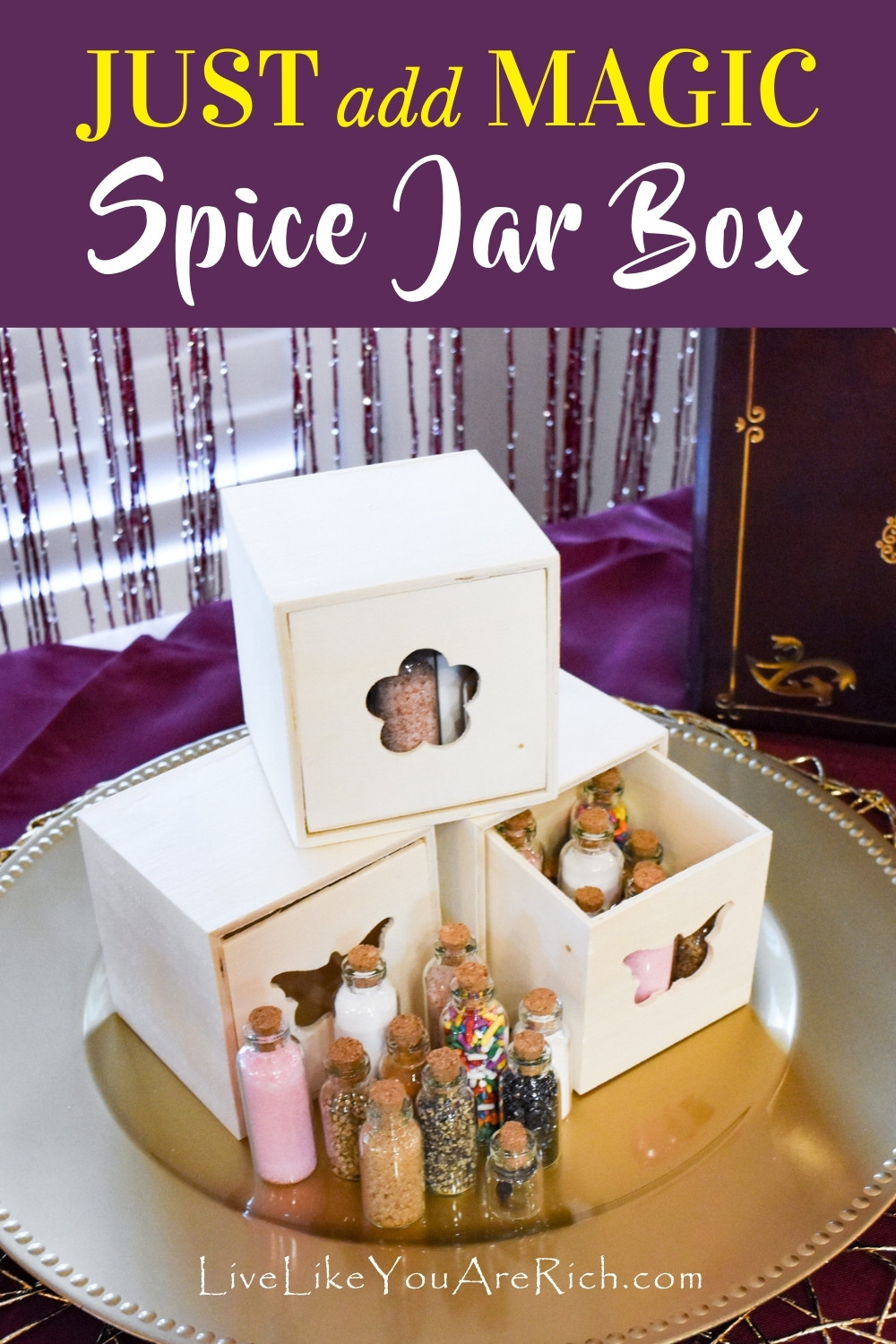 Just Add Magic Spice Jar Box - Live Like You Are Rich