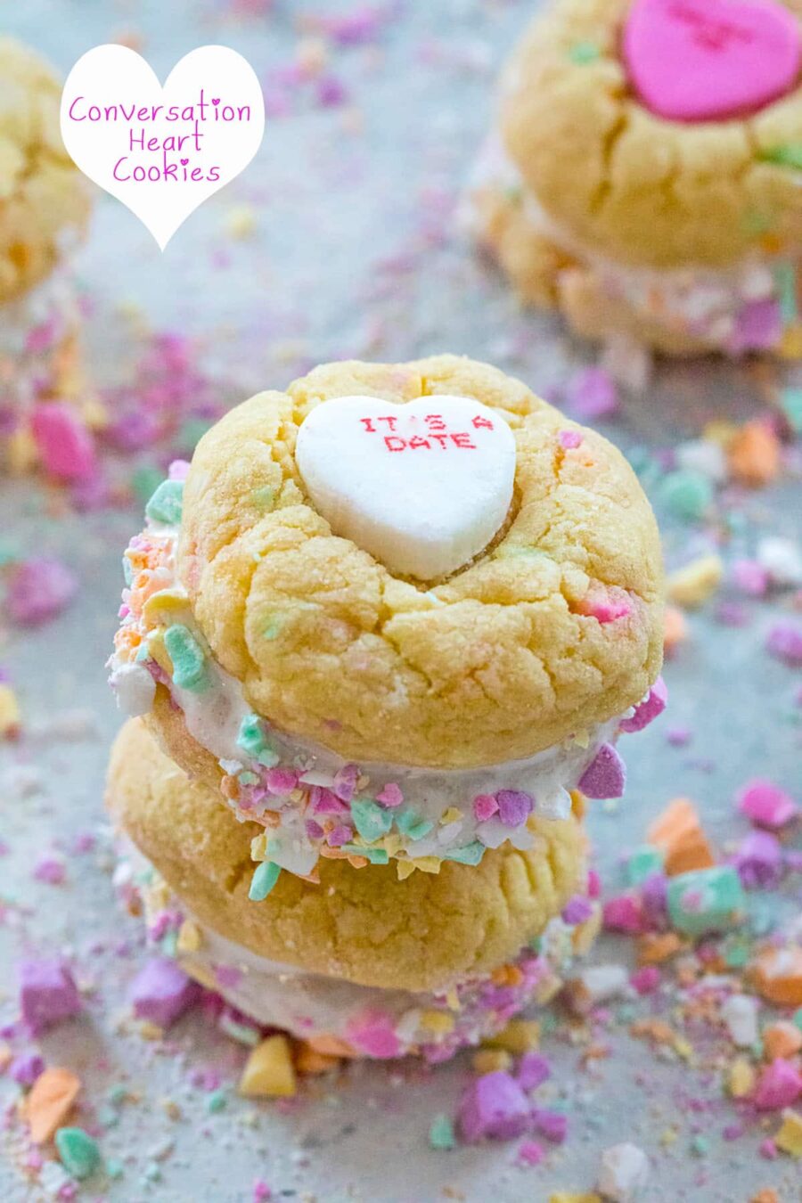 Conversation Heart Cookies 