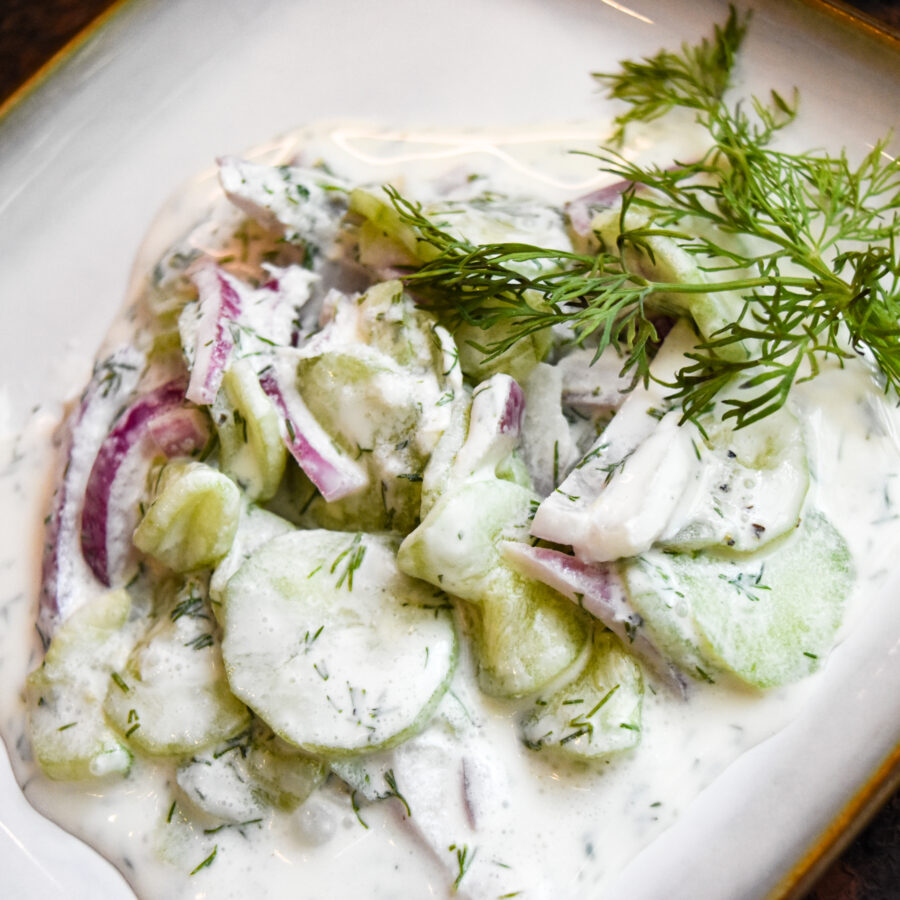 German Cucumber Dill No Vinegar Recipe