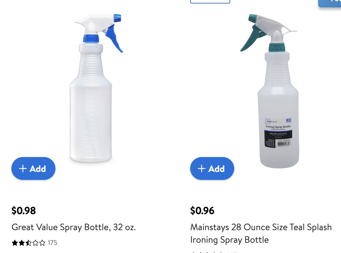 Spray bottles