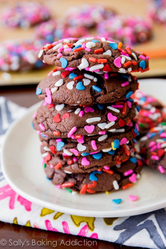 Soft-Baked Chocolate Cake Mix Cookies
