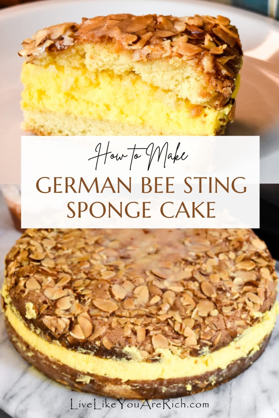 How to Make German Bee Sting Sponge Cake