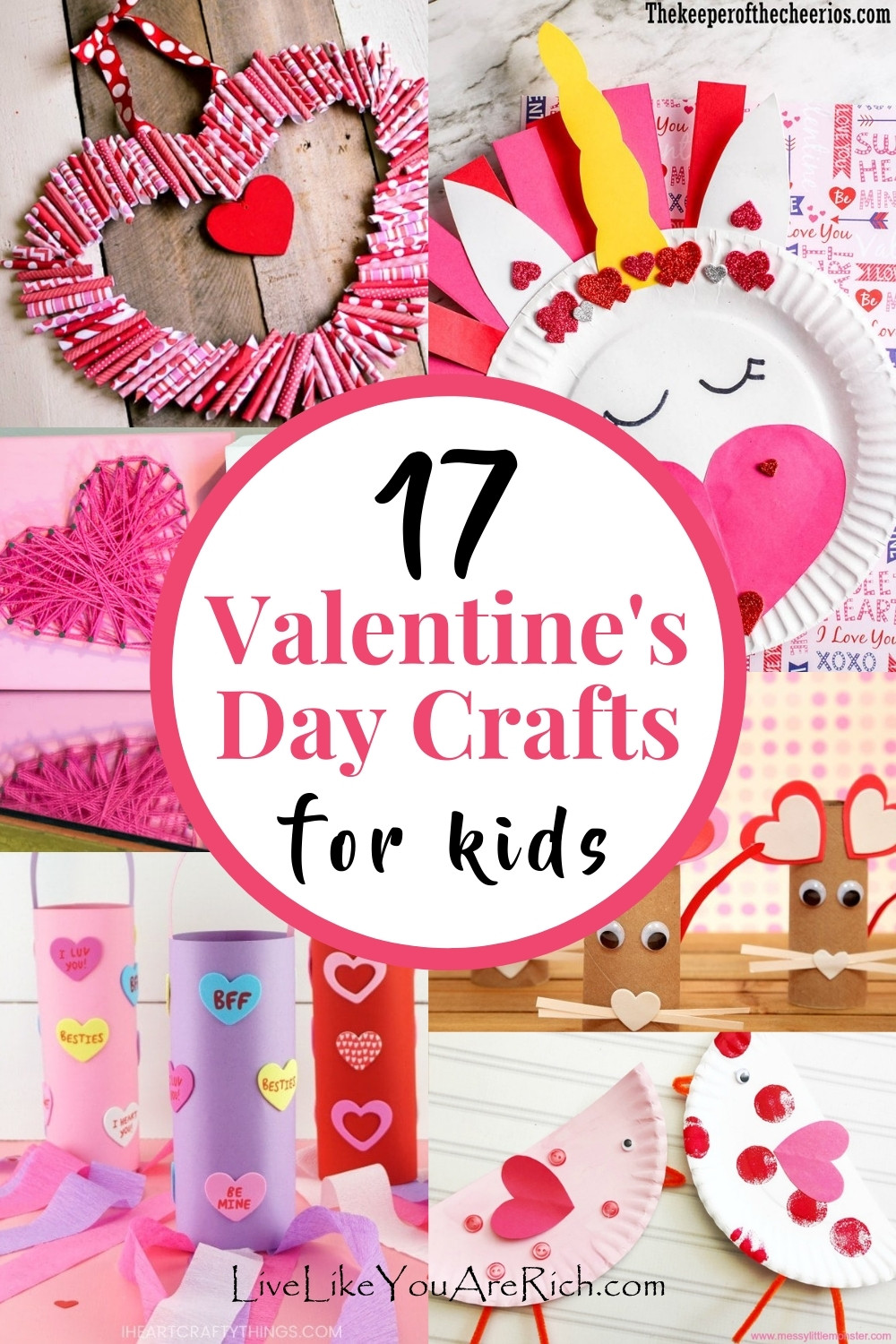 17 Valentine's Day Crafts for Kids - Fun and Inexpensive