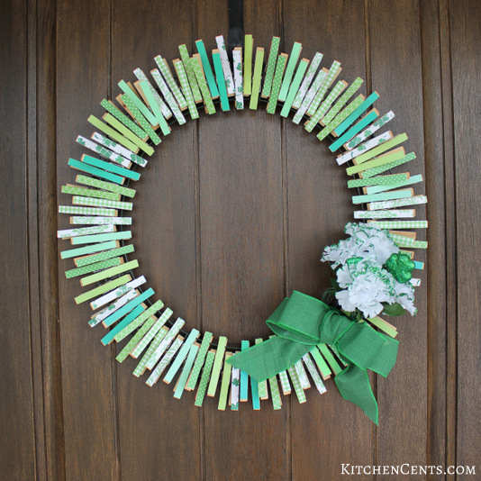 DIY Reversible St. Patrick's Day Wreath