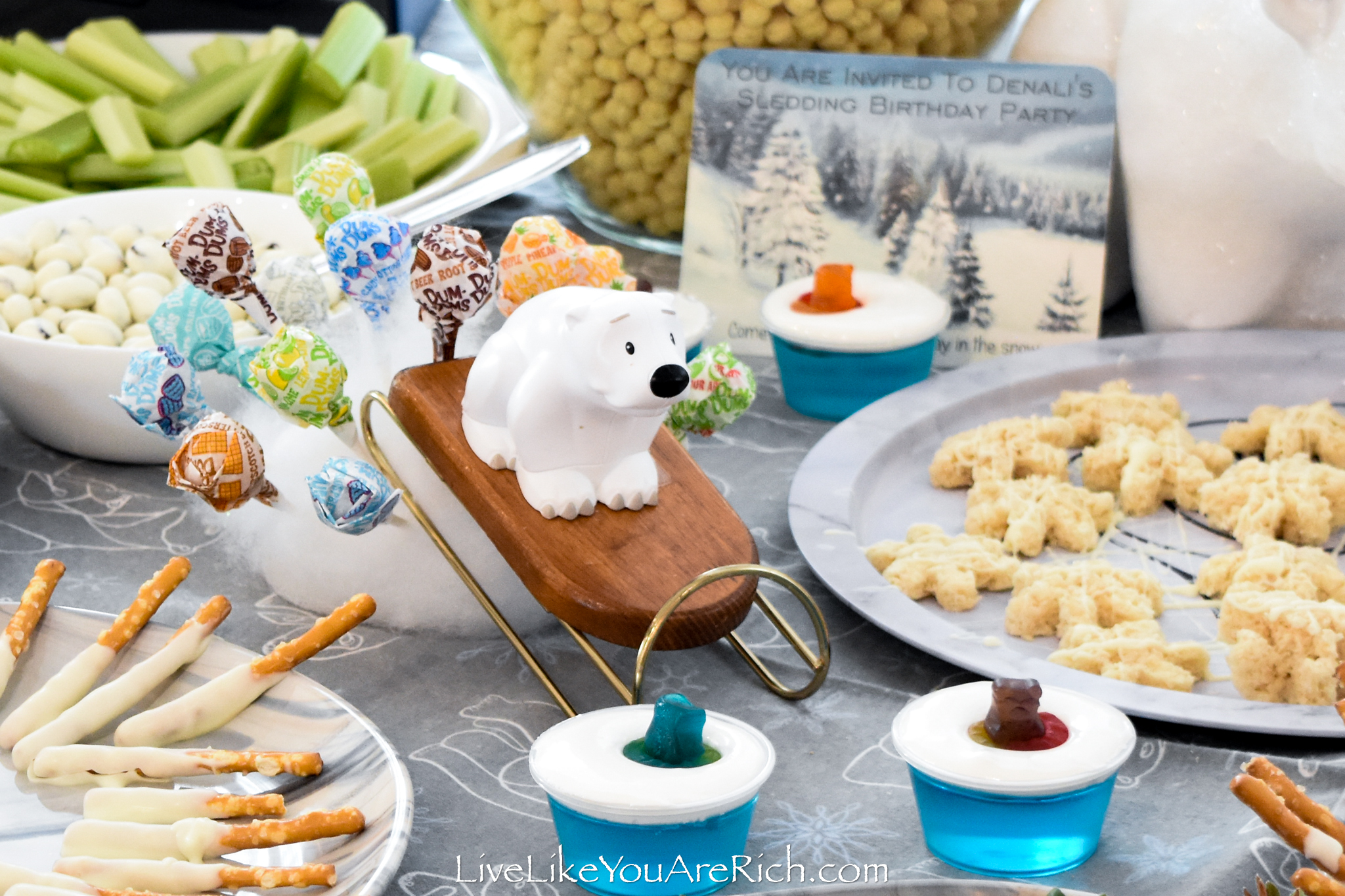 Polar bear party food
