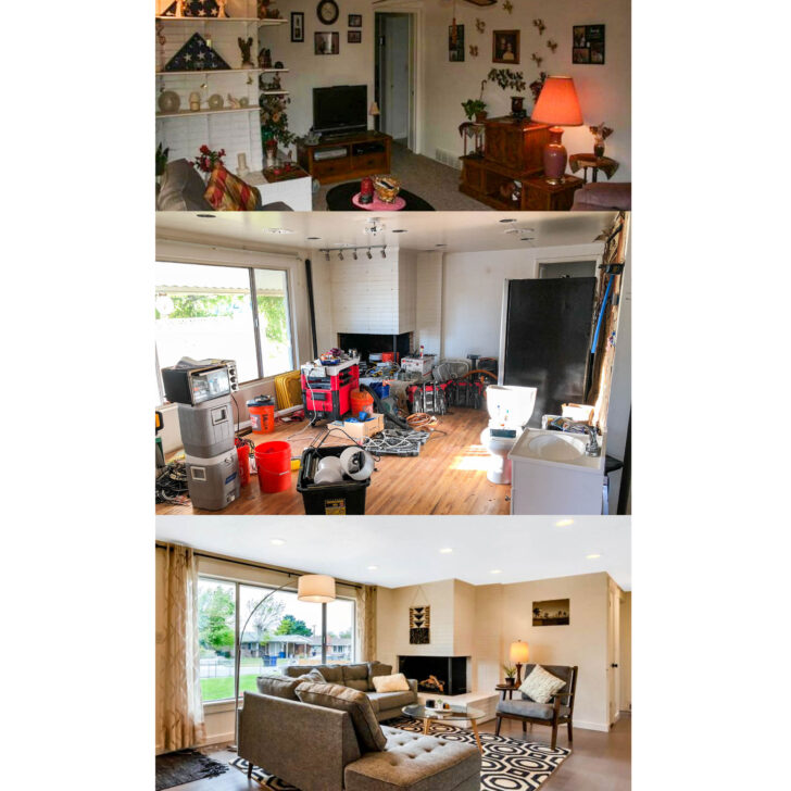 Living Room Renovation Before and After Home 2