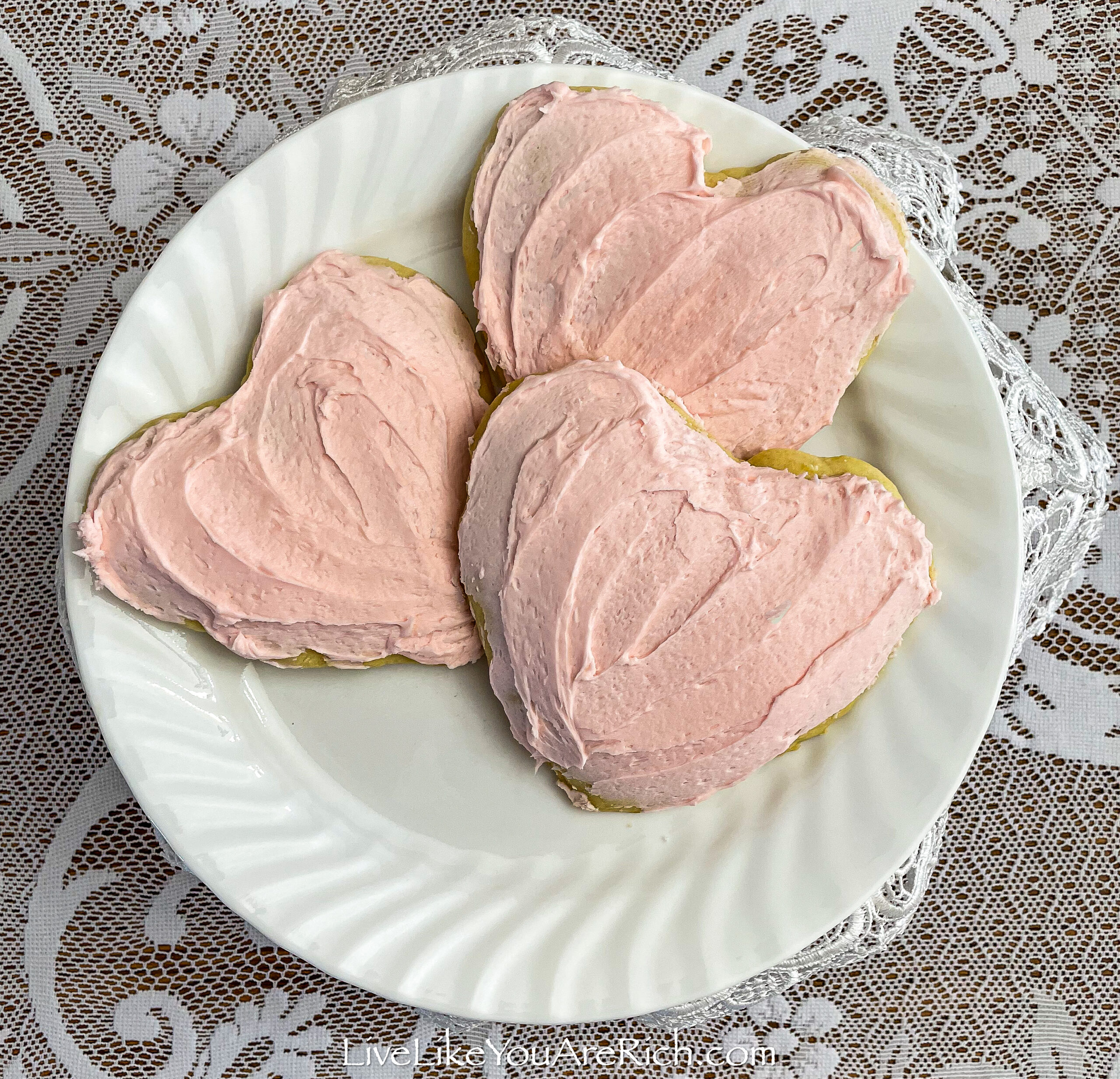 Valentine’s Heart Crumbl Copycat Sugar Cookies Recipe