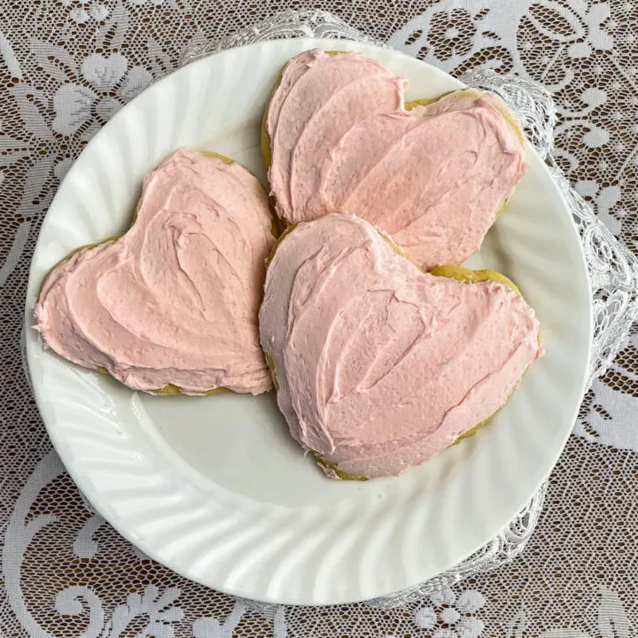 Valentine Heart Copycat Crumbl Sugar Cookies Recipe