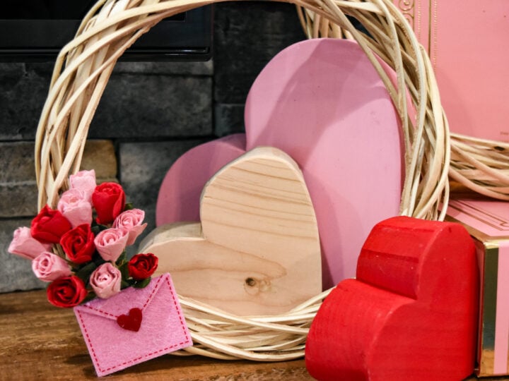 Roses and Valentine Wreath