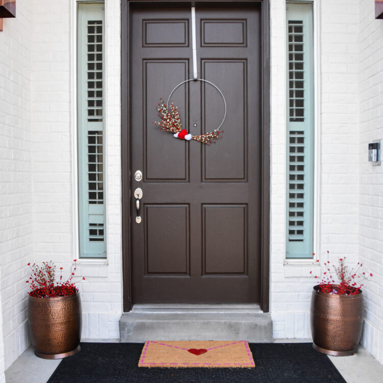 Valentine's Day Front Door Decor - Live Like You Are Rich