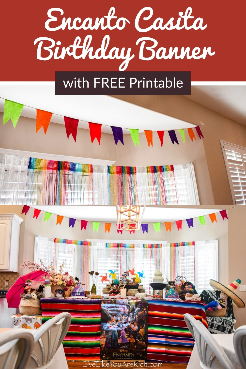 Encanto Birthday Party Ideas + Free Printable  Birthday decorations,  Birthday party decorations, Birthday