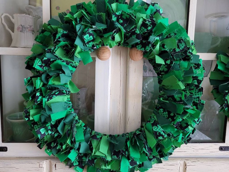 St. Patrick's Day Fabric Wreath