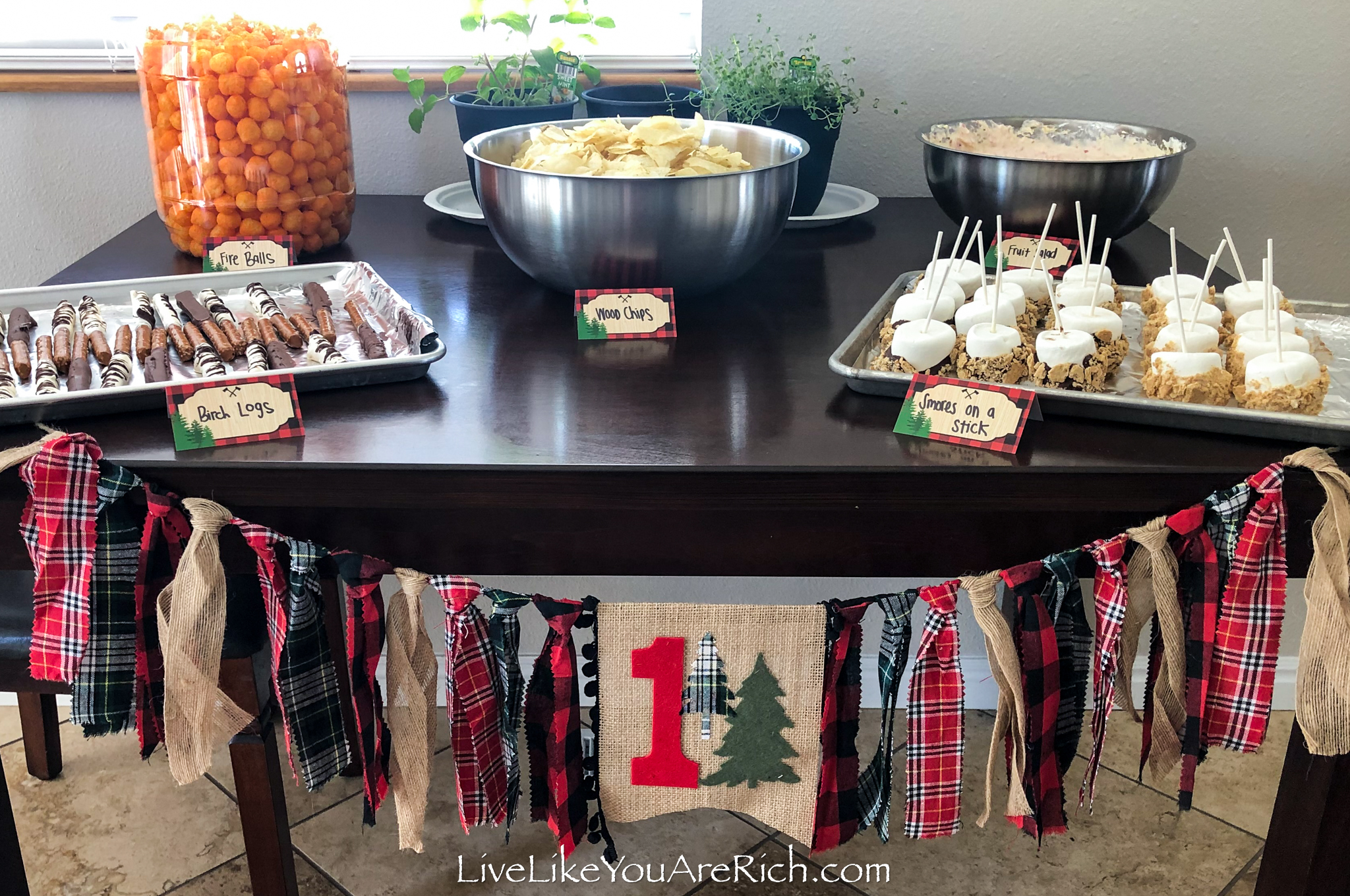 Darling Camping Birthday Party—Food Ideas