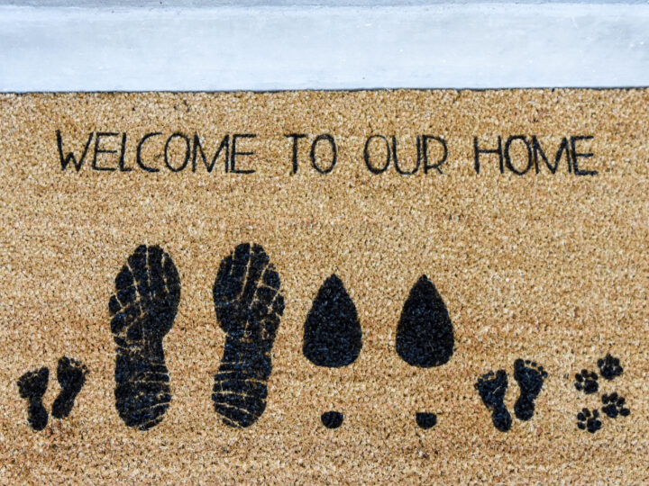 Image for Custom Footprint Doormat with Free Printable