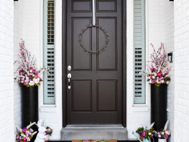 Image for Outdoor Planter Spring Faux Floral Arrangements