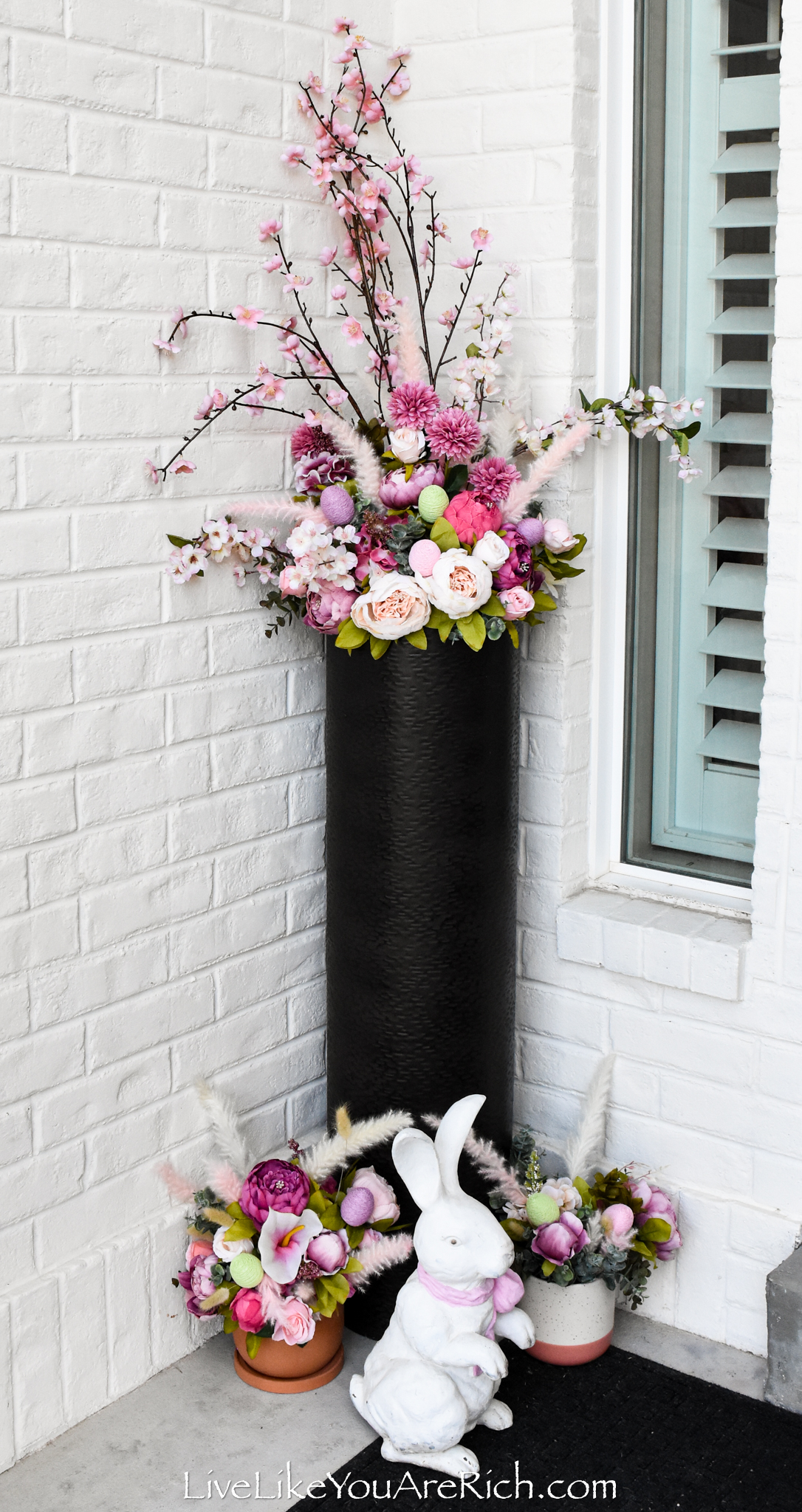 Tall artificial flowers for deals floor vase