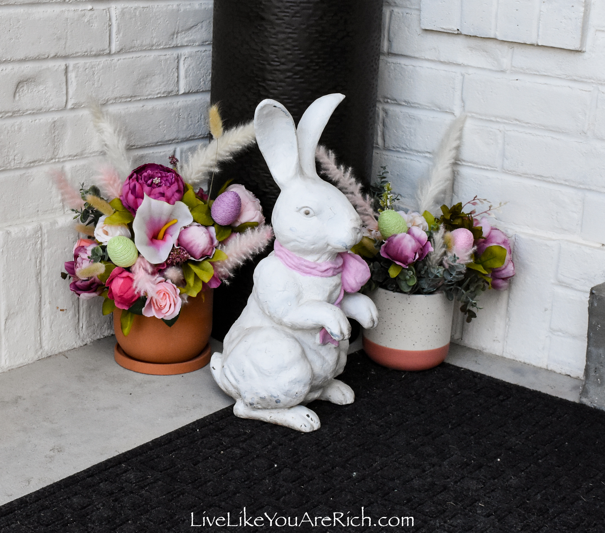 Flowers and bunny
