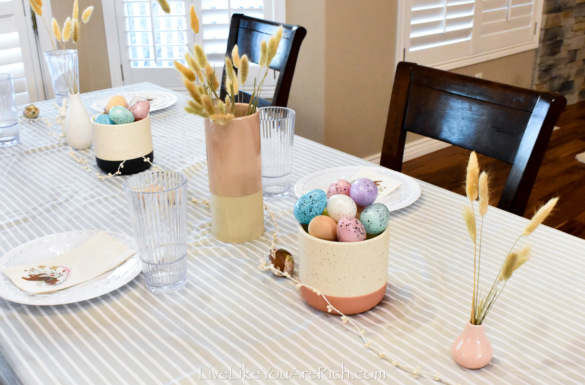 Minimal Easter Tablescape