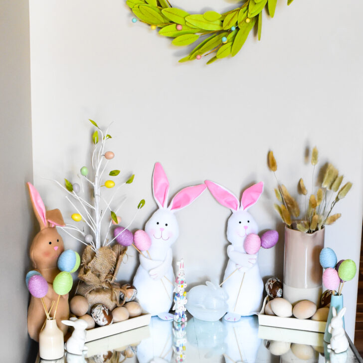 Easter Entry Table Decor
