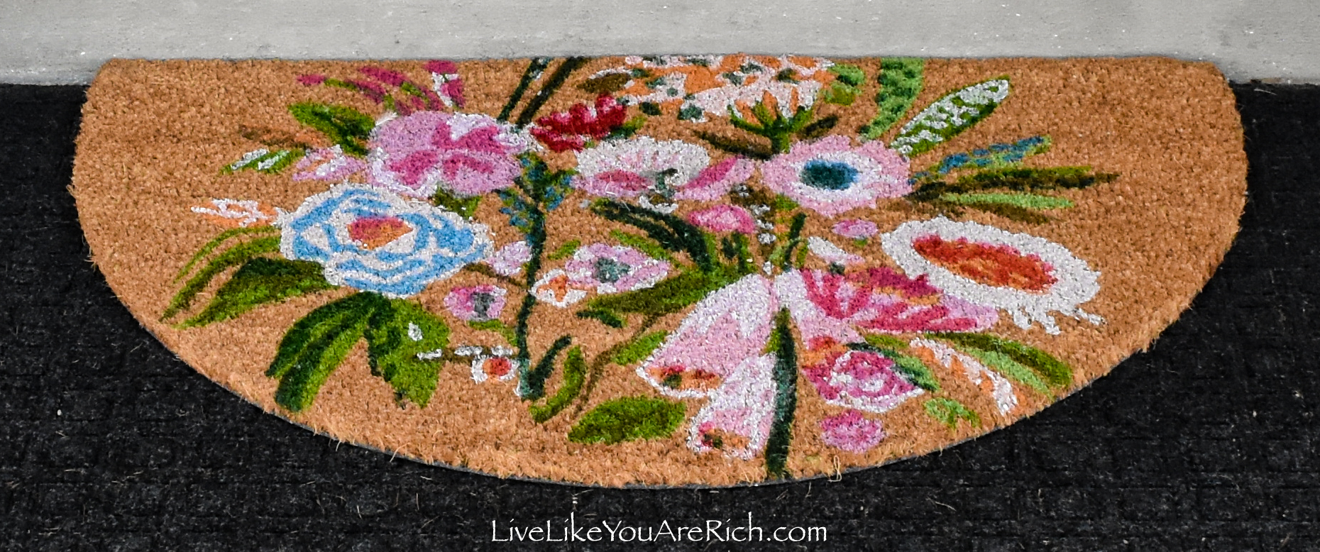 Flower floormat